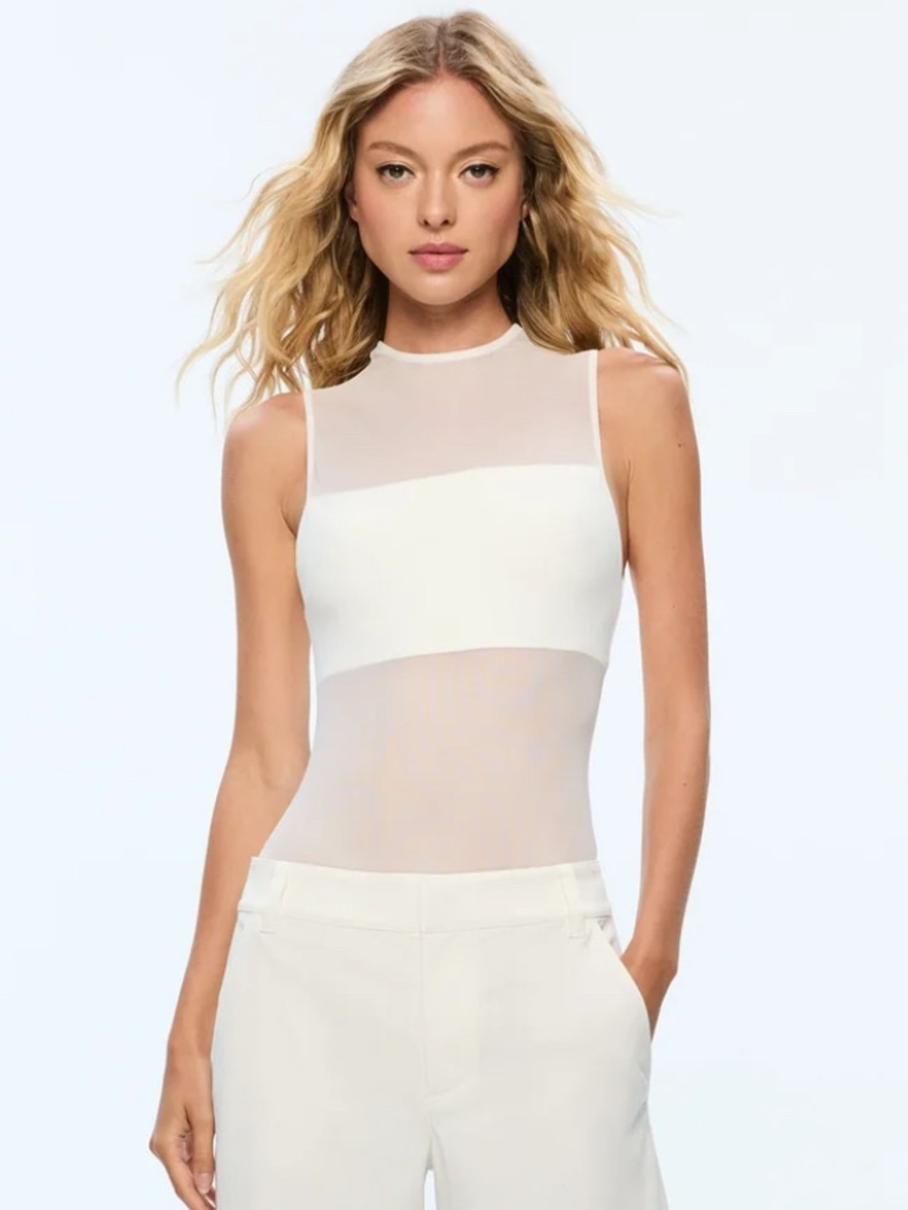 Alice+ Olivia Bodysuit top in Ivory